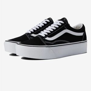 Vans Old Skool Stackform Black Low-Top Sneakers - Women's